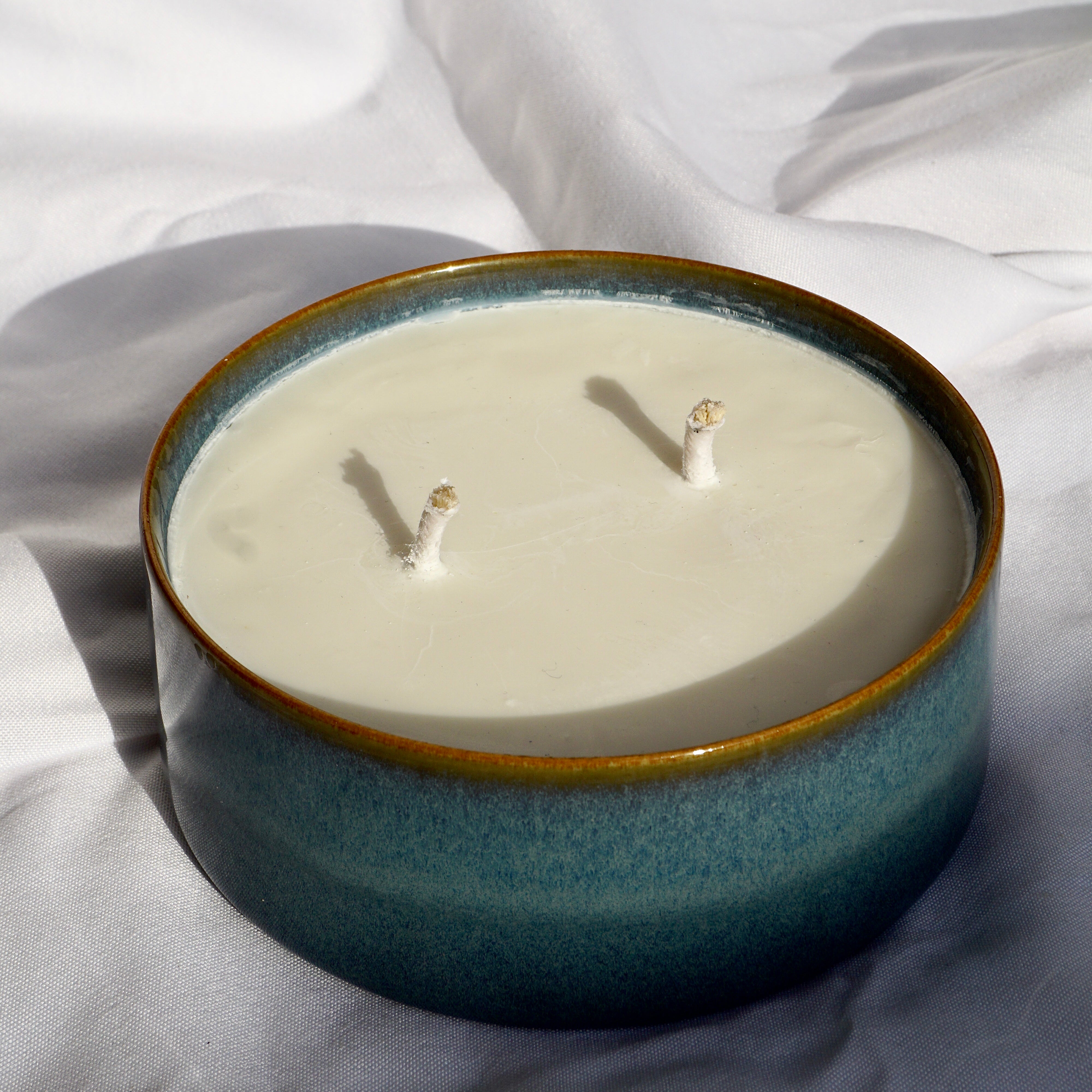 Bougie XL d'extérieur citronnelle - bleue