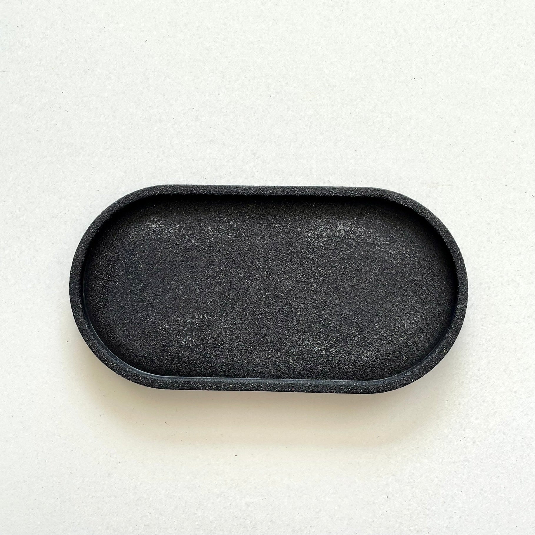 Coupelle Ovale effet pierre noire