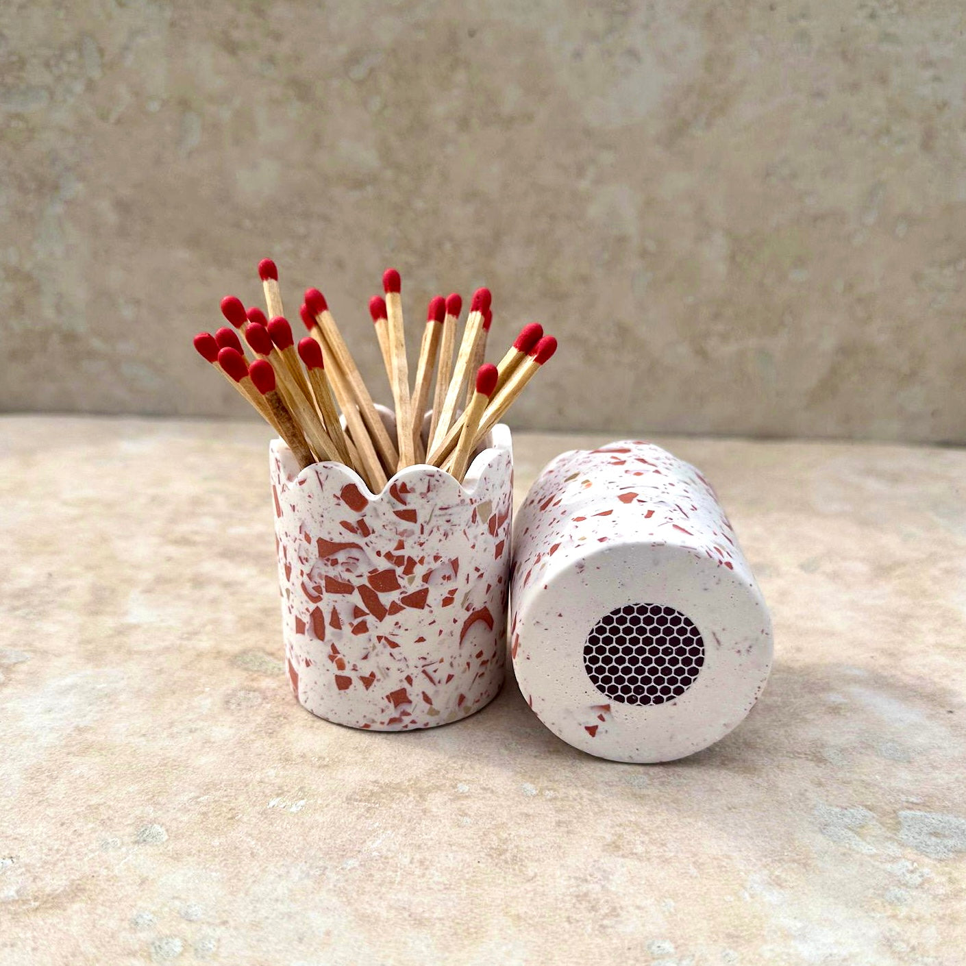 Pot & Allumettes Terrazzo