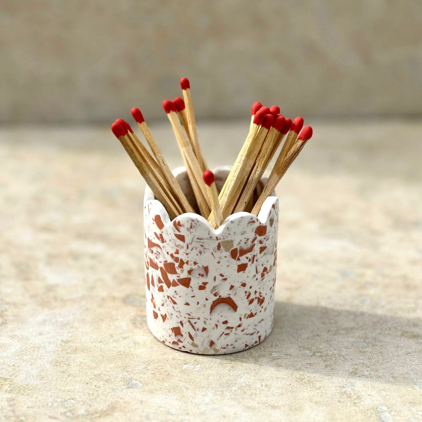 Pot & Allumettes Terrazzo