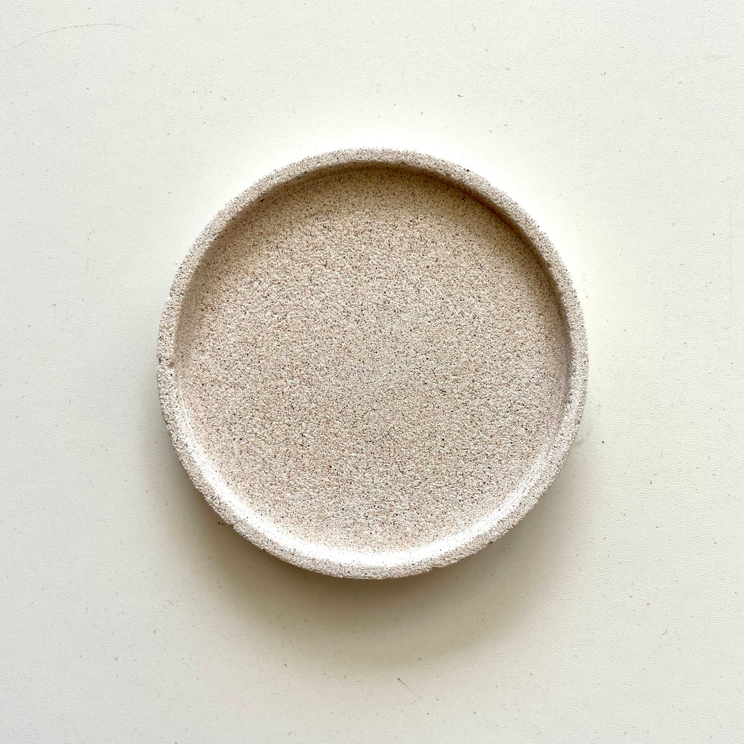 Coupelle effet pierre beige